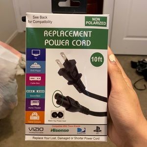 Replacement power cord